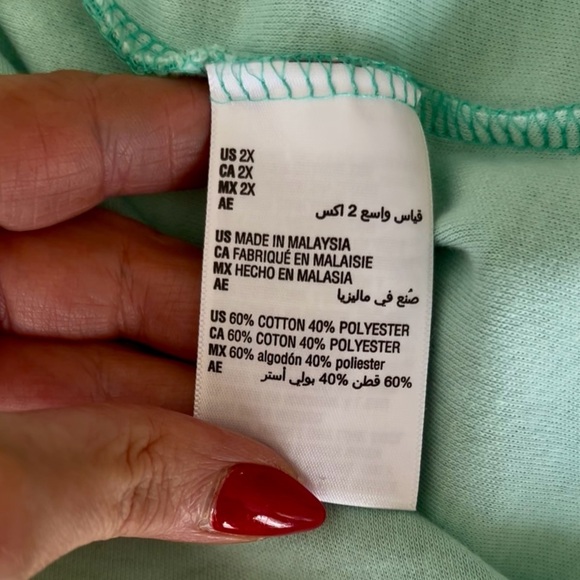 Women's Green Patterned Top - Picture 9 of 10